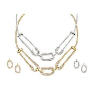 AVON SHINING STARS NECKLACE AND EARRING GIFTSET (SILVERTONE SET ONLY) NEW SEALED